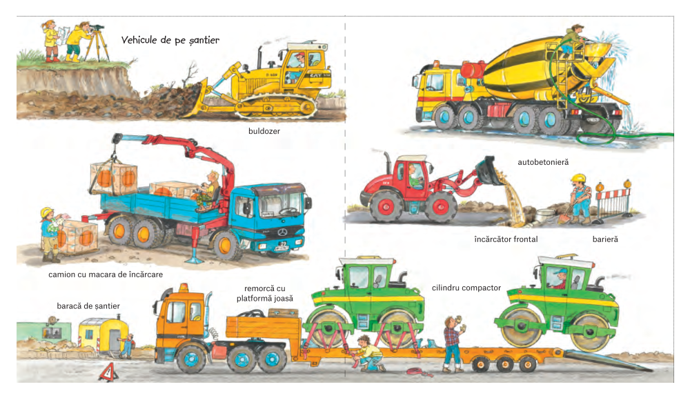 Excavatoare, tractoare și alte mașini mar