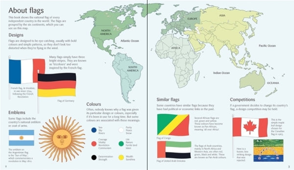 Flags of the world to colour