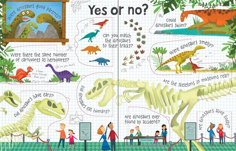 Lift-the-flap questions and answers about dinosaurs