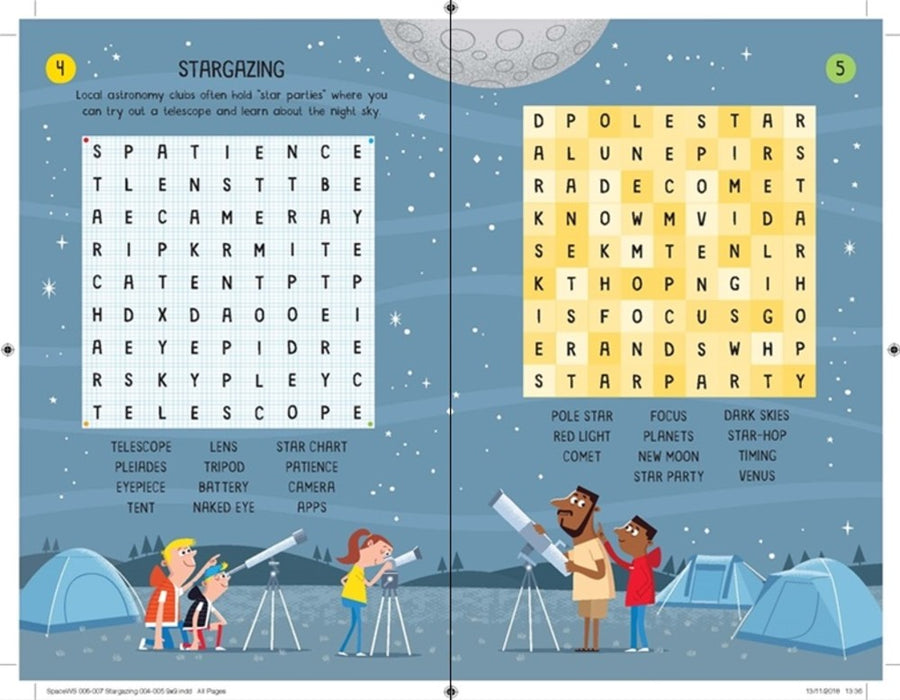 Space wordsearches